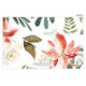 White Holiday Floral Flat Gift Enclosures Image 2 of 3